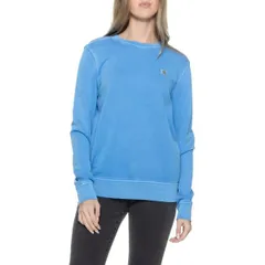 カーハート レディース アウター パーカー・スウェット リラックスフィット パイル シャツ Carhartt 106838 TENCEL Fiber Series Relaxed Fit French Terry Sweatshirt Engineer Blu