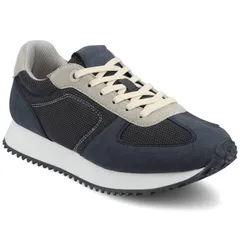 ジャーニー レディース シューズ スニーカー レース Journee Flowomens CasualaceUp Sneakers Navy ネイビー