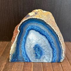 天然鑑賞石✯ブルーメノウ（青瑪瑙）鑑賞用約2.6kg 原石 - メルカリ