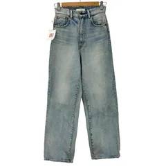 マウジー moussy HW DAMAGE LOOSE STRAIGHT ダメージ デニム パンツ レディース  26