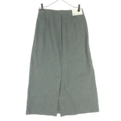 未使用 UNIQLO ユニクロ ミモレ丈 ナロー スカート M グレー系 レディース 古着