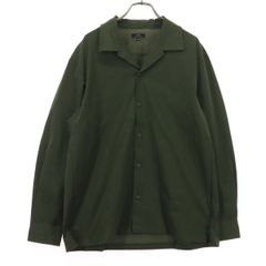 新品同様 MUJI Labo カルゼ織りテーラードカラーシャツ（L～XL 