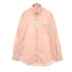 未使用 UNIQLO ユニクロ 長袖 ボタンダウンシャツ M レッド系 メンズ 古着