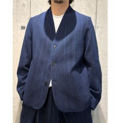 最終値下げ】コモリ ウールストライプジャケット23SS comoli - メルカリ