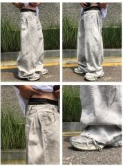 EMOBROTHER 似オーバーオール ホワイトカーゴパンツ - メルカリ