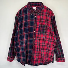 古着 ブルックスブラザーズ Brooks Brothers 長袖シャツ ボタンダウン 1818 大きいサイズ XL  レッド系 チェック メンズ