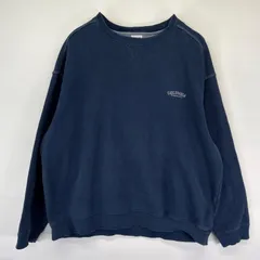 古着 コロンビア Columbia スウェット クルーネック Vネック トレーナー ワンポイントロゴ 2XL  ネイビー系 メンズ