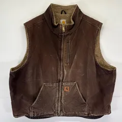 2026年最新】Carhartt ベスト ブラウンの人気アイテム - メルカリ