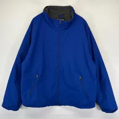 古着 ランズエンド Lands' End ジャケット フルジップ ウォームアップ 大きいサイズ アウトドア XL  ブルー系 無地 メンズのサムネイル