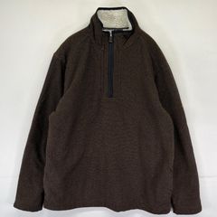 ORVIS 老舗USアウトドアブランド 裏ボア ハーフジップフリースニット 