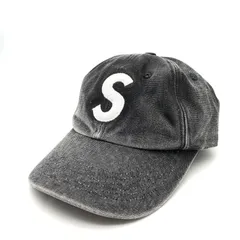【中古品】 SUPREME 25FW PIGMENT COATED CANVAS S LOGO 6-PANEL シュプリーム 6パネルキャップ ブランド 帽子 【185-260509-gm-22-fuz】