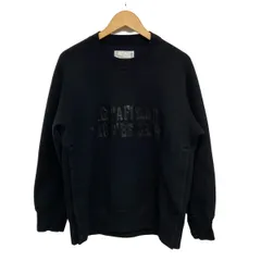 Sacai(サカイ) トレーナー サイズ1 S メンズ美品  - 23-03099M 黒×ダークグレー 長袖/プリントエンボス加工/サイドボタンのサムネイル