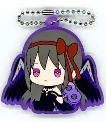 【中古】キーホルダー 悪魔ほむら 「魔法少女まどか☆マギカ ぺたっとねじまきらばーきーほるだー」
