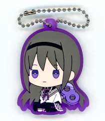 【中古】キーホルダー ほむら 「魔法少女まどか☆マギカ ぺたっとねじまきらばーきーほるだー」