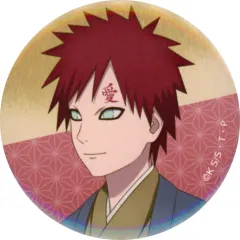 【中古】バッジ・ピンズ 我愛羅(アップ) 「NARUTO-ナルト- 疾風伝 描き下ろし 秋の歩みver. トレーディンググリッター缶バッジ」 アニメイト限定