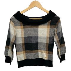 M'S GRACY(エムズグレイシー) 七分袖カットソー サイズ38 M レディース - 黒×白×グレー 袖シースルー/ボーダー M'S GRACY - M'S GRACY(エムズグレイシー) 七分袖カットソー サイズ38
