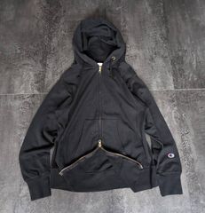 Champion Reverse Weave Hoodie Men S Black Made in USA Red Tag