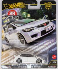 ホットウィール　07ホンダシビックタイプR 通常　チェイス　2台セット ホットウィール 2台 ローニン・ランII '07 ホンダ シビック タイプR