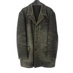コムデギャルソンオム COMME des GARCONS HOMME AD1999 田中オム ヴィンテージ加工 ロングジャケット コート M 黒 ブラック HJ-07029M