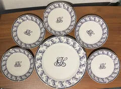 Guy Laroche お皿 6枚セット 陶磁器 中皿 プレート 洋食器