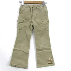 ミキハウス カーゴパンツ ボトムス ストレッチ コーデュロイ キッズ 女の子用 120サイズ ベージュ MIKIHOUSE 【中古】