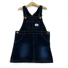 バディリー サロペット ジャンパースカート デニム ジーンズ キッズ 女の子用 110サイズ インディゴ Buddy Lee 【中古】