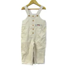 ファミリア サロペット オーバーオール コーデュロイパンツ ベビー 男の子用 90サイズ ホワイト Familiar 【中古】