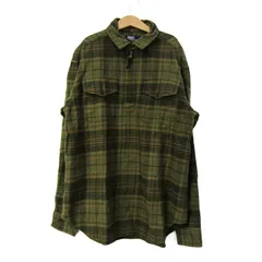 ポロバイラルフローレン 長袖シャツ トップス ハーフジップ チェック柄 キッズ 男の子用 160サイズ 深緑×茶 Polo by Ralph Lauren 【中古】のサムネイル
