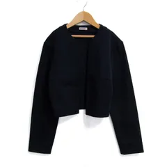 ファミリア カーディガン トップス ニットジャケット ボレロ キッズ 女の子用 Mサイズ ネイビー Familiar 【中古】
