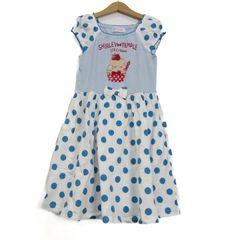 シャーリーテンプル ロングワンピース トップス 半袖 ドット柄 キッズ 