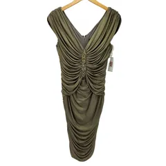 タダシショウジ TADASHI SHOJI ビジューデザイン ドレープノースリーブドレス レディース JPN：S のサムネイル