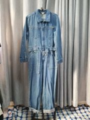 新品タグ付き】GUESS ゲス 総柄 サロペット オールインワン ワイド XS