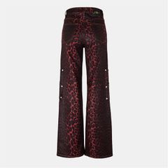 ganni レオパード柄 デニム パンツ レッド TAKATO着用 GRANCY - メルカリ