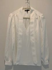 タラジャーモン 美品 シルクブラウス シャツアイボリー Vネック - メルカリ
