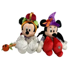 タグ付きあり/Disney/ディズニーストア/2007/ハロウィン/ミニーマウス/ミッキーマウス/ぬいぐるみ/2体セット/15周年/FE0245