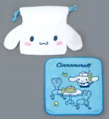 【中古】バッグ(キャラクター) 11.シナモロール 巾着＆プチタオル 「サンリオ当りくじ シナモロール当りくじ」