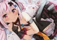 【中古】キャラカード 兎鞠まり＆にんじんども＆がそりん ブロマイド 「バーチャルYouTuber 兎鞠まり×なつめえりコラボカフェ MariEriCafe」 対象商品購入特典のサムネイル