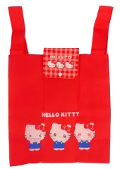 【中古】雑貨 ハローキティ(フェイス) 折り畳みエコバッグ レッド 「サンリオキャラクターズ」
