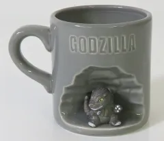 【中古】マグカップ･湯のみ グレー ゴジラフィギュア付きマグカップ 「ゴジラシリーズ」のサムネイル