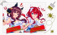 ウマ娘 ペインタースタイル ウインバリアシオン 缶バッジ カード