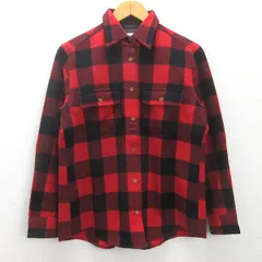 d■フォックスファイヤー/FOXFIRE チェック柄ネルシャツ【M程度】赤/LADIES/14【中古】■のサムネイル