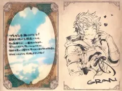 【中古】紙製品 グラン イラスト付きメッセージカード 「GRANBLUE FANTASY-グランブルーファンタジー-」 2022年バレンタイン・ホワイトデーキャンペーンのサムネイル