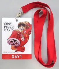 中古】ストラップ モンキー・D・ルフィ(DAY1) 入場パスポート