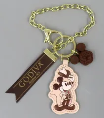 【中古】キーホルダー ミッキーマウス バッグチャーム DISNEY VALENTINE 「ディズニー×GODIVA」 ディズニーストア限定