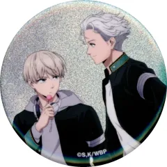 【中古】バッジ・ピンズ 梶蓮＆梅宮一 「WIND BREAKER 描き下ろし 春の歩みver. トレーディンググリッター缶バッジ」
