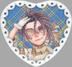 第五人格 囚人 ラメキラハート缶バッジ - メルカリ