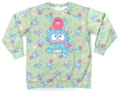 【中古】アウターウェア ハンギョドン 総柄トレーナー グリーン レディースM-Lサイズ 「サンリオキャラクターズ×Avail」