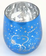 【中古】グラス スヌーピー(ブルー×シルバー) Sparkling Plated Glass 「PEANUTS(SNOOPY)」