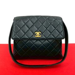극미품 씰 있음 5번대 CHANEL 샤넬 빈티지 마트라세 코코마크 램스킨 세미 원 숄더백 블랙 88836