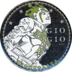 [중고] 배지 핀스 초콜릿 [조조의 기묘한 모험 THEJOJO WORLD 원작 75mm 홀로그램 캔 배지 컬렉션 PARTE 5 Vol.2]
